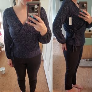 The Vintage Collar Wrap Blouse